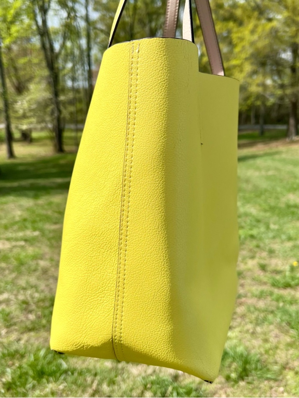Kate Spade New York Lakeland Drive Marina Reversible Tote Bag - Yellow/Beige - Picture 4 of 8